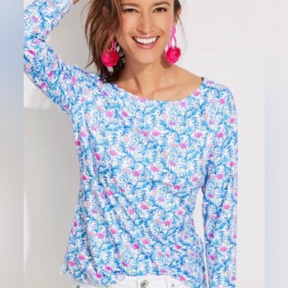 Vineyard Vines Women’s Medium UPF Simple Boatneck Tee - Picture 3 of 14
